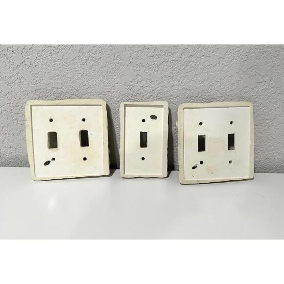 FIGI Vintage Hand Painted Light Switch Cover Set Pomegranate & Floral Design - Picture 2 of 9